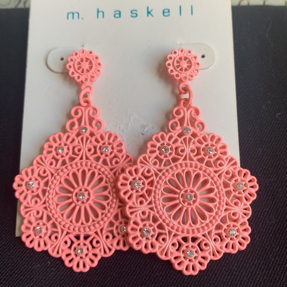 Boho earring bundle. mhaskell pink. Unbranded golden. - Picture 3 of 9
